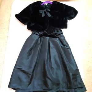 New D Signed by Disney Black dress with bolero. L